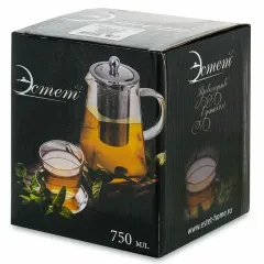 Чайник заварочный, 750 мл. стекло ЭСТЕТ, ЭТ-73395