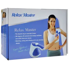 Массажер перкуссионный RelaxSpinTone, бело-синий