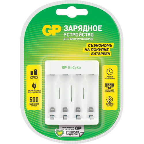 ЗУ д/аккум GP E411CS-2CR1 4 слота