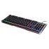 Клавиатура Oklick 710G черный/серый USB Multimedia LED