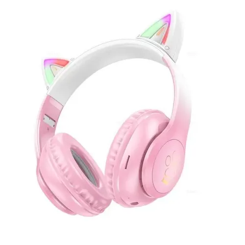 Гарнитура Bluetooth HOCO W42 Cat Pink