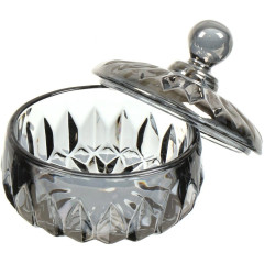 Сахарница стекло СПЕКТР Лотос, графит, Y4-5379, 10.7х10.7 см. (411853)