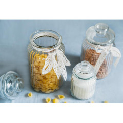 Банка для хранения продуктов Attribute, Fleur,стекло, ABF065G, 1000 мл (3041879)