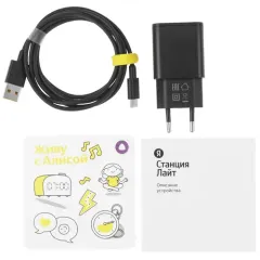 Умная колонка Яндекс.Станция Лайт с Алисой внутри Rainbo Zombie желтый (*8)