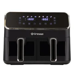 Аэрогриль GRESSEL GAF-1825, 2 чаши, черный