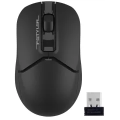 Мышь A4 Fstyler FG12 черный оптическая (1200dpi) беспроводная USB (3but)