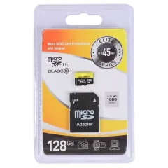 Карта micro-SD 128 GB EXPLOYD Class10 UHS-1 EX128GCSDXC10UHS-1-ElU1 Elite+адаптер