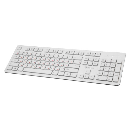 Клавиатура Oklick 505M белый USB (*7)