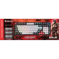 Клавиатура Defender Hawk GK-418 черный/серый (*5)