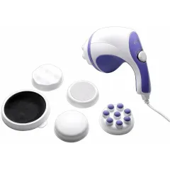 Массажер перкуссионный RelaxSpinTone, бело-синий