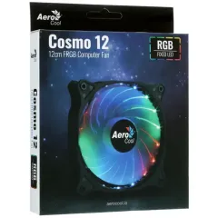 Кулер корпус 120x120x25 AeroCool Cosmo 12 черный FRGB 1000rpm 4-pin Molex