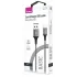 Кабель USB 2.0 A вилка - Type C 1.2 м Olmio 2.1А Basic текстильный серый