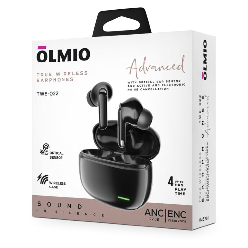 Гарнитура Bluetooth OLMIO TWE-022 черные