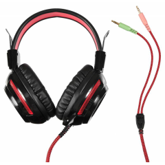 Гарнитура Oklick HS-G300 черный/красный 2.3м