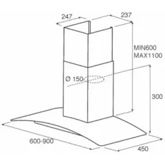 Воздухоочиститель JET AIR TORY P 60 INX (*11)
