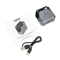 Гарнитура Bluetooth HIPER HTW-QX1 (QUANTUM X1)  gray/серый