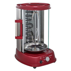 Электрошашлычница Oursson VR1522B/DC, 21 л, бордовая