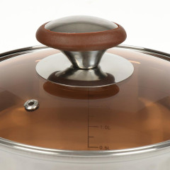 Кастрюля Daniks Веллингтон, нерж., индукция, 2,8 л. (GS-01415-18CA)(397629)