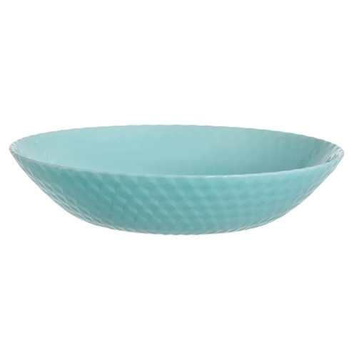 Тарелка стеклокерамика, Luminarc Pampille Turquoise, суповая, круглая, бирюз., 20 см (Q4650)(413941)
