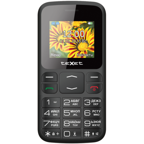Сотовый телефон TEXET TM-B208 черный