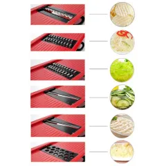 Овощерезка Найсер Дайсер, многофункциональная, 9 в 1, красная (Y507)(317645)