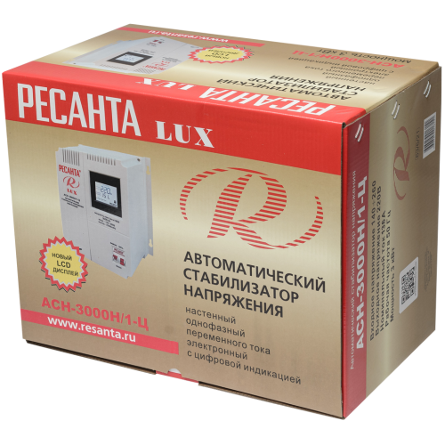 Стабилизатор РЕСАНТА АСН-3000Н/1-Ц Lux (63/6/21) (*13)