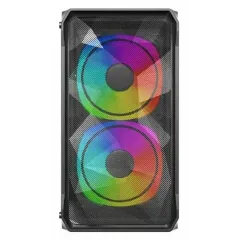 Корпус POWERCASE Mistral Micro A3B ARGB,Tempered Glass, 2x 140mm ARGB PWM+1x 120mm ARGB PWM, чёрный