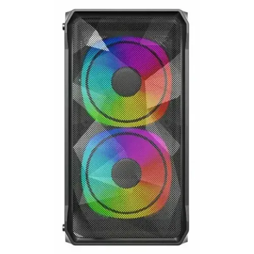 Корпус POWERCASE Mistral Micro A3B ARGB,Tempered Glass, 2x 140mm ARGB PWM+1x 120mm ARGB PWM, чёрный