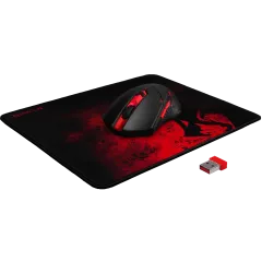 Набор игровой RedDragon M601WL-BA черный/красный игровая мышь + коврик для мыши