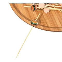 Шпажки Бургеры, 12 см, деревянные, 25 шт.(5311058)