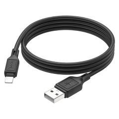 Кабель USB 2.0 A вилка - 8pin 1 м HOCO X90 силикон Black