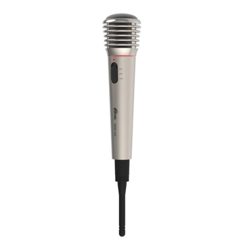 Микрофон вокальный Ritmix RWM-100 (радио,3м титан)