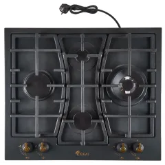 Стол газовый IDEAL 35227N черный (*10)
