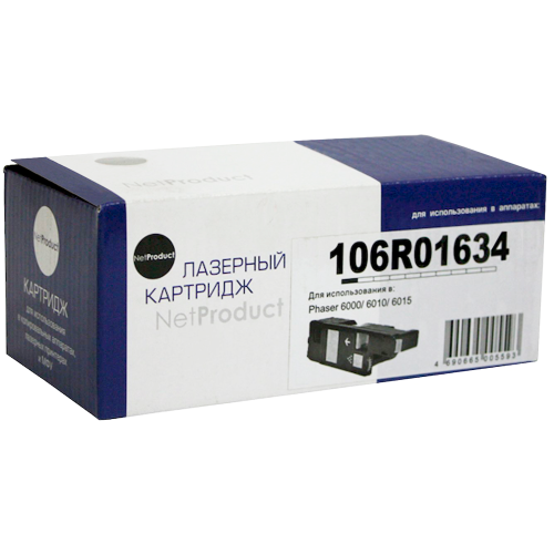 Картридж-тонер Xerox Phaser 6000/6010/WC6015 (NetProduct) N-106R01634, Bk 2K