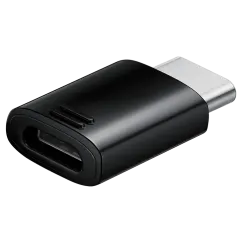 Переходник microUSB - Type C SAMSUNG EE-GN930KBRGRU за 1шт черн.