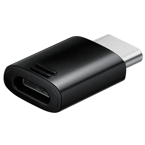 Переходник microUSB - Type C SAMSUNG EE-GN930KBRGRU за 1шт черн.