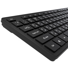 Клавиатура Maxvi KWS-01 Black беспроводная