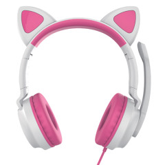Гарнитура QUMO (33035) Game Cat White&pink