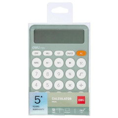 Калькулятор Deli EM124GREEN зеленый 12-разр.