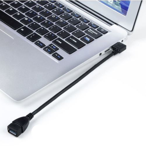 Переходник USB 3.0 A вилка - USB 3.0 A розетка 0.33м угловой