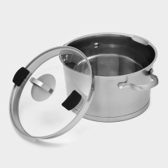 Кастрюля Magistro, нерж., индукция, слив, 5,2 л. (10092697)