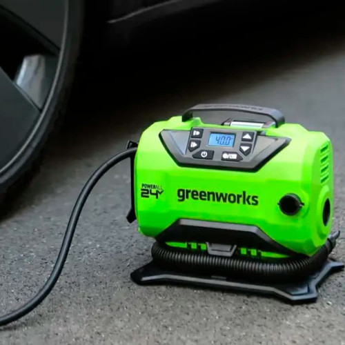 Компрессор авто GreenWorks ACG301 24V/12V без АКБ и ЗУ (3400807)