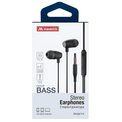 Гарнитура Maverick Deep Bass i14 черный