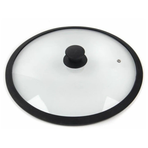 Крышка для посуды DANIKS, HA224B, силикон, черный, 24 см (247981)