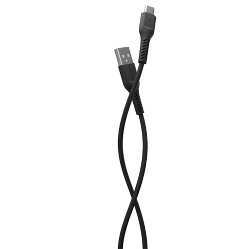 Кабель USB 2.0 A вилка - Type C 1 м More choice K16a (Black)