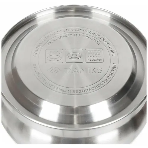 Чайник со свистком Daniks GS-04511, нерж., 3 л.