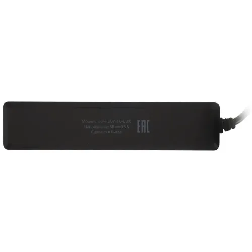 Коммутатор USB 2.0 BURO BU-HUB7-1.0-U2.0 7порт. черный