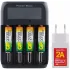 ЗУ д/аккум GP PowerBank 270AAHCMHSPBA-2CR +4шт 2700mAh AA