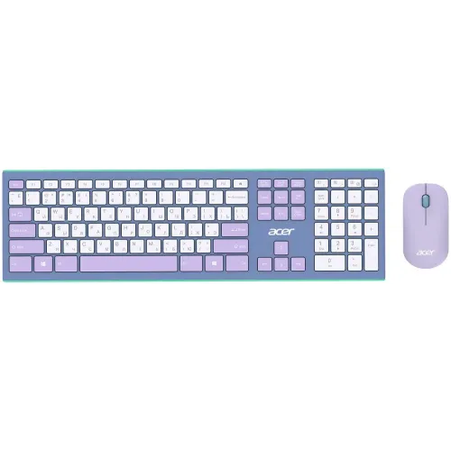 Клавиатура + Мышь Acer OCC200 фиолетовый/зеленый