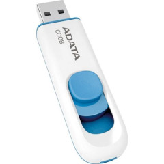 Карта USB2.0 16 GB A-DATA C008 AC008-16G-RWE белый/синий